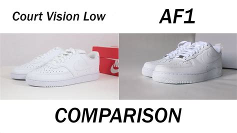 nike court vision vs air force one